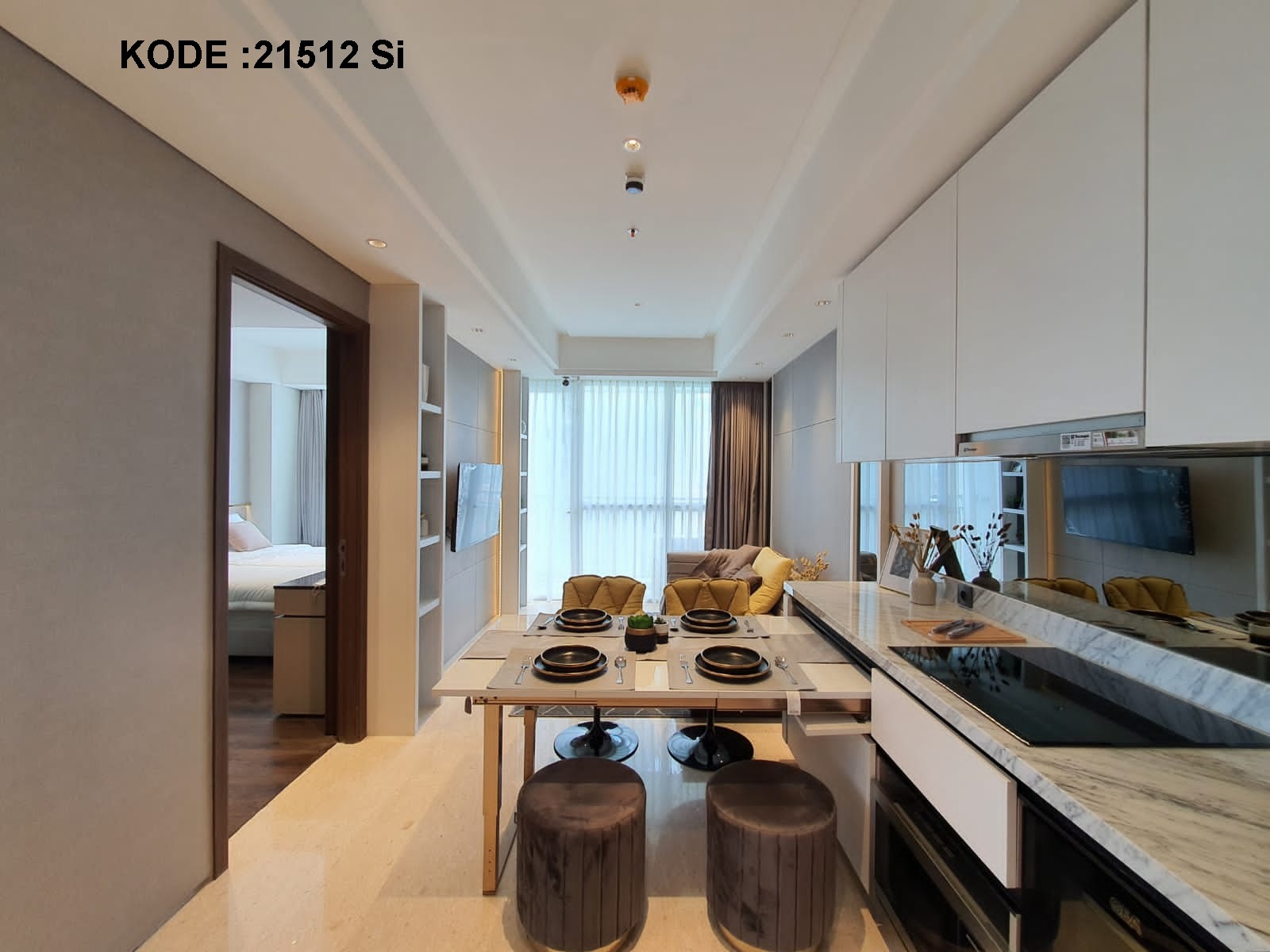Disewa Apartemen Arandra Residence, Furnish, Luas 100 Meter, Kode :21512 Si